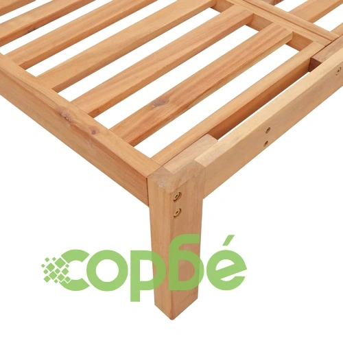 Градински диван от палети, 2 части, акация масив ➤ топ цена ➤ sorbe.bg