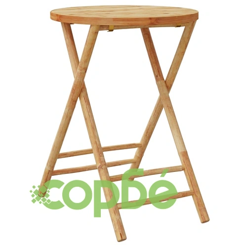 Сгъваем бистро комплект от 3 части тъмносиви възглавници бамбук ➤ топ цена ➤ sorbe.bg