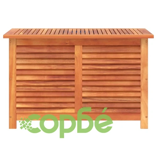 Градинска кутия за съхранение 90x50x56 см акациево дърво масив ➤ топ цена ➤ sorbe.bg