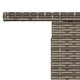 Градинска маса със стъклен плот сива 100x55x73 см полиратан