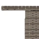 Градинска маса, сива, 100x55x73 см, полиратан и акациево дърво