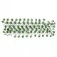 Мрежа изкуствени лозови листа разширяваща зелена 5 бр 190x60 см