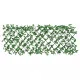 Решетка от изкуствен бръшлян разширяема зелена 186x70 см