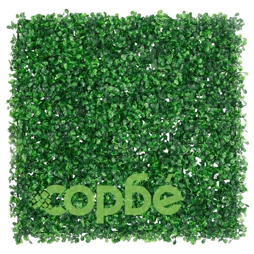 Ограда от изкуствени храстови листа 24 бр зелено 50x50 см ➤ топ цена ➤ sorbe.bg