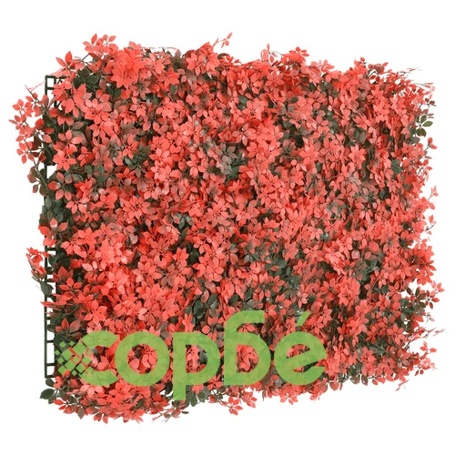 Изкуствена ограда от кленов лист 6 бр светлочервено 40x60 см ➤ топ цена ➤ sorbe.bg
