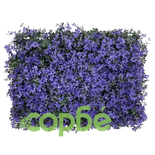 Ограда от изкуствени листа 24 бр лилаво 40x60 см ➤ топ цена ➤ sorbe.bg