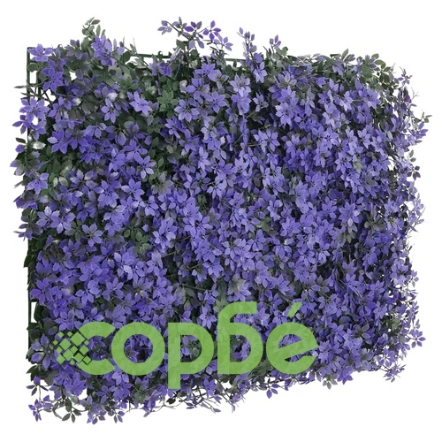 Ограда от изкуствени листа 24 бр лилаво 40x60 см ➤ топ цена ➤ sorbe.bg