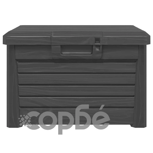 Градинска ракла, антрацит, 73x50,5x46,5 см, полипропилен ➤ топ цена ➤ sorbe.bg
