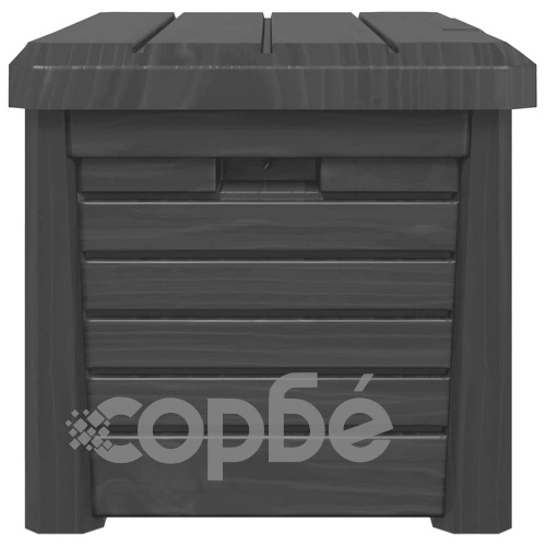 Градинска ракла, антрацит, 73x50,5x46,5 см, полипропилен ➤ топ цена ➤ sorbe.bg