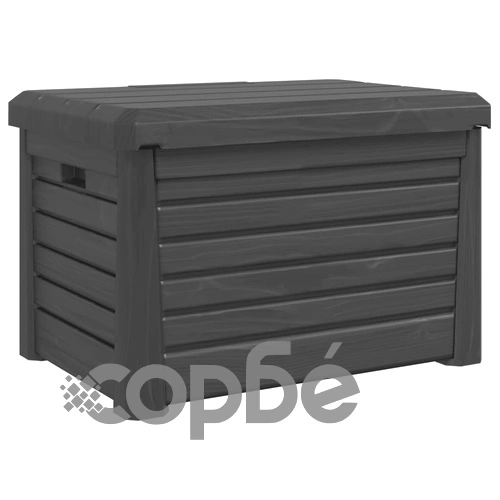 Градинска ракла, антрацит, 73x50,5x46,5 см, полипропилен ➤ топ цена ➤ sorbe.bg