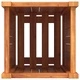 Градинска кашпа с вложка 31x31x75 см масивна акация