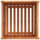 Градинска кашпа с вложка 50x50x50 см масивна акация