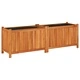 Градинска кашпа с вложка 153x38,5x50 см масивна акация