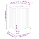 Градинска кашпа с вложка 50x50x75 см масивна акация
