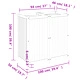 Градинска кашпа с вложка 100x50x100 см масивна акация