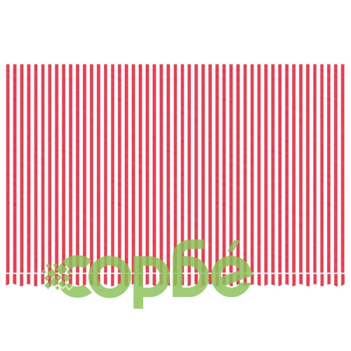 Резервно платнище за тенти, червено-бели ленти, 5x3 м ➤ топ цена ➤ sorbe.bg