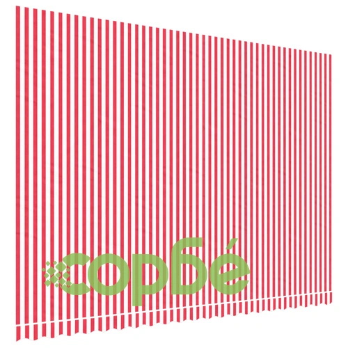Резервно платнище за тенти, червено-бели ленти, 5x3,5 м ➤ топ цена ➤ sorbe.bg