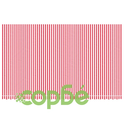 Резервно платнище за тенти, червено-бели ленти, 6x3,5 м ➤ топ цена ➤ sorbe.bg