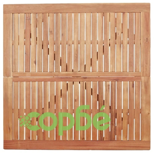 Градинска квадратна маса, 110x110x75 см, акация масив ➤ топ цена ➤ sorbe.bg