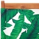Градински столове, 2 бр, на листа, акация масив и плат