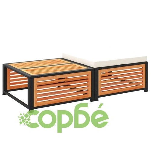 Градинска маса с табуретка, акациево дърво масив ➤ топ цена ➤ sorbe.bg