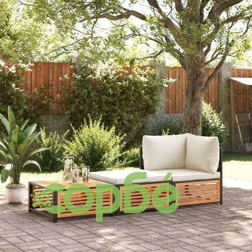 Градинска маса с табуретка, акациево дърво масив ➤ топ цена ➤ sorbe.bg