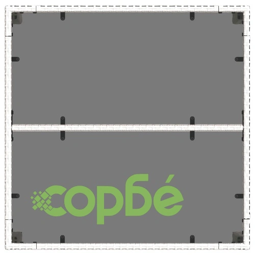 Градинска маса със стъклен плот бяла 90x90x75 см полиратан ➤ топ цена ➤ sorbe.bg