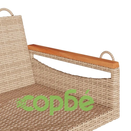Пейка люлка, бежова, 109x62x40 см, полиратан на топ цена от sorbe.bg Пейка люлка, бежова, 109x62x40 см, полиратан ➤ топ цена ➤ sorbe.bg