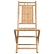 Сгъваеми градински столове, 2 бр, 46x66x99 см, бамбук