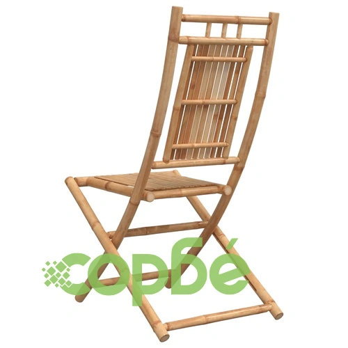 Сгъваеми градински столове, 2 бр, 46x66x99 см, бамбук ➤ топ цена ➤ sorbe.bg