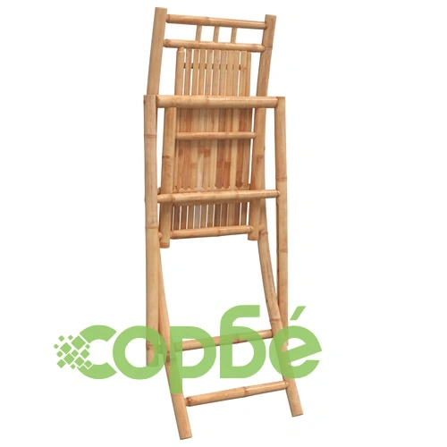 Сгъваеми градински столове, 2 бр, 46x66x99 см, бамбук ➤ топ цена ➤ sorbe.bg