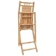 Сгъваеми градински столове, 2 бр, 46x66x99 см, бамбук