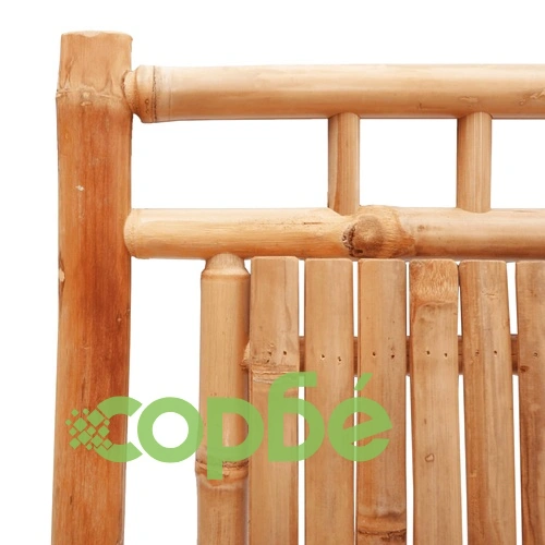 Сгъваеми градински столове, 2 бр, 46x66x99 см, бамбук ➤ топ цена ➤ sorbe.bg