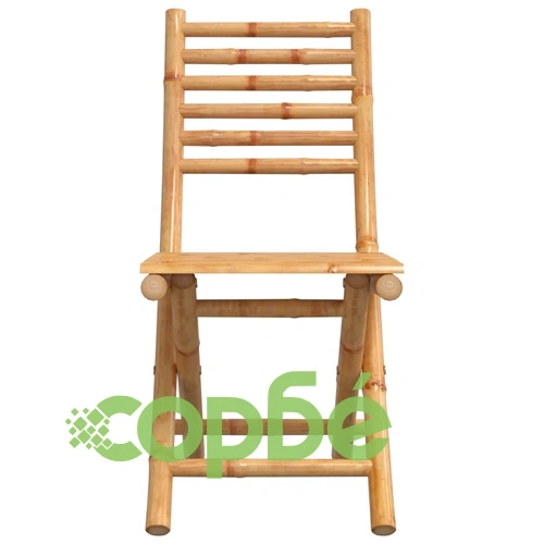 Сгъваеми градински столове, 2 бр, 43x54x88 см, бамбук ➤ топ цена ➤ sorbe.bg