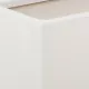Градински сандък с пергола, бял, 80x36x140 см, PP