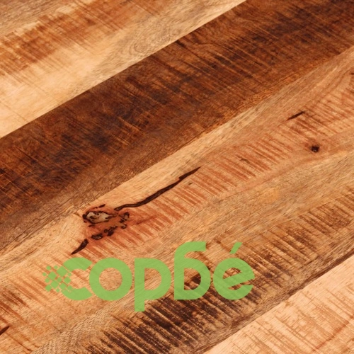 Плот за маса  80x2,5 см кръгло масивно дърво грубо манго ➤ топ цена ➤ sorbe.bg