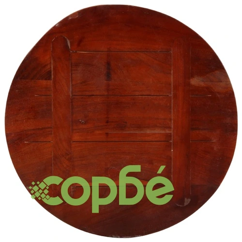 Плот за маса  80x2,5 см кръгъл масивна регенерирана дървесина ➤ топ цена ➤ sorbe.bg