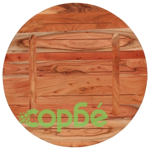 Плот за маса, 70x2,5 см, кръгъл, акациево дърво масив ➤ топ цена ➤ sorbe.bg