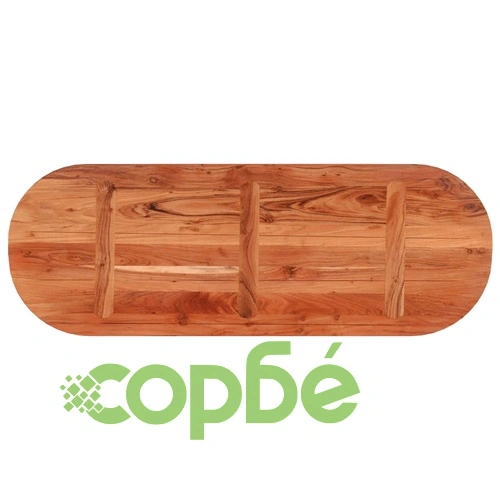 Плот за маса, 140x50x2,5 см, овален, масивна акация ➤ топ цена ➤ sorbe.bg