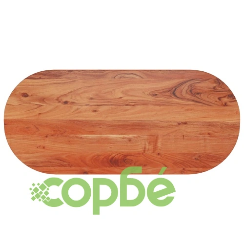 Плот за маса, 110x50x3,8 см, овален, масивна акация ➤ топ цена ➤ sorbe.bg