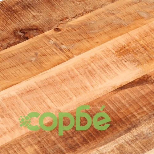 Плот за маса 110x50x2,5 см овален масивно дърво грубо манго ➤ топ цена ➤ sorbe.bg