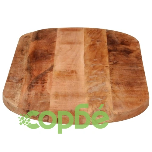Плот за маса 110x40x3,8 см овален масивно дърво грубо манго ➤ топ цена ➤ sorbe.bg