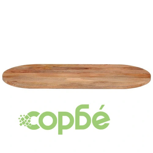 Плот за маса, 120x60x2,5 см, овален, масивно дърво манго ➤ топ цена ➤ sorbe.bg