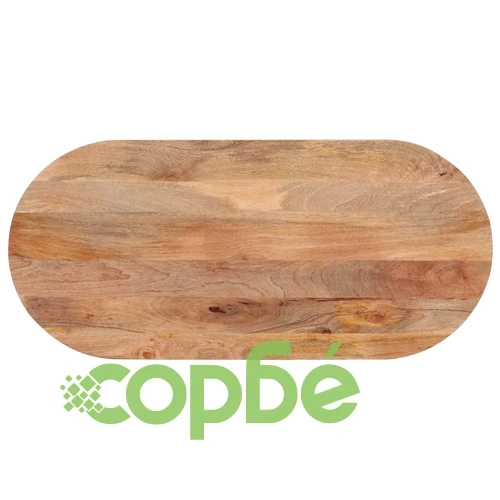 Плот за маса, 140x60x2,5 см, овален, масивно дърво манго ➤ топ цена ➤ sorbe.bg