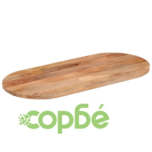 Плот за маса, 120x50x3,8 см, овален, масивно дърво манго ➤ топ цена ➤ sorbe.bg