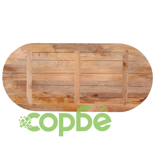 Плот за маса, 120x50x3,8 см, овален, масивно дърво манго ➤ топ цена ➤ sorbe.bg