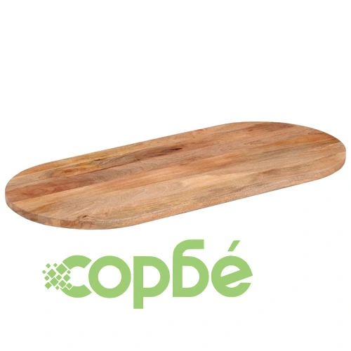 Плот за маса, 140x50x3,8 см, овален, масивно дърво манго ➤ топ цена ➤ sorbe.bg