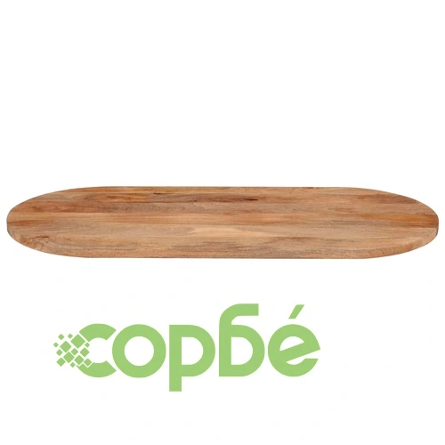 Плот за маса, 140x60x3,8 см, овален, масивно дърво манго ➤ топ цена ➤ sorbe.bg