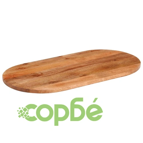 Плот за маса, 100x50x3,8 см, овален, масивно дърво манго ➤ топ цена ➤ sorbe.bg