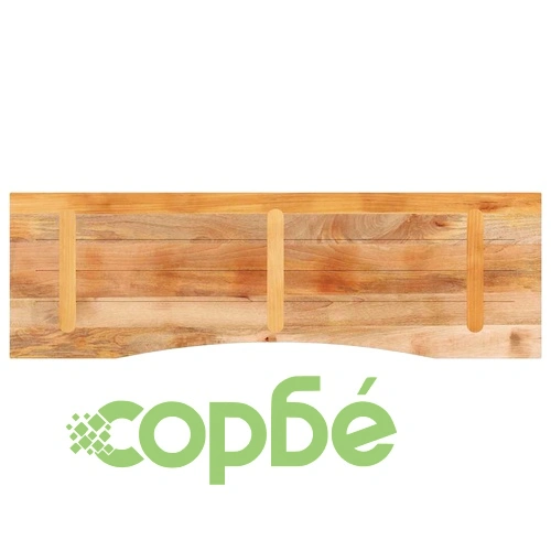 Плот за бюро с извивка 160x50x2,5 см грубо мангово дърво масив ➤ топ цена ➤ sorbe.bg